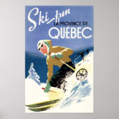 Woman Skiing - Both English and French Poster (Voorkant)