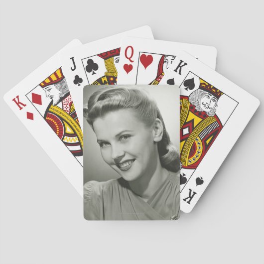 Woman Smiling II Pokerkaarten (Achterkant)