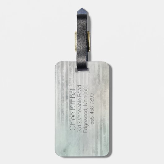 Woman Snowboarder Bagagelabel (Achterkant verticaal)