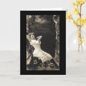  Woman Spider Web Kaart (Gele Bloem)