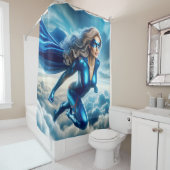 Woman Superheld Douchegordijn (In situ)