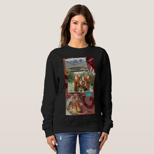 Woman Sweatshirt Kazakhstan  (Voorkant volledig)