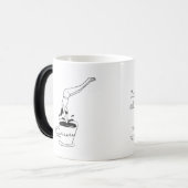 woman swimming in coffee cup magische mok (Voorkant links)