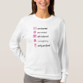 WOMAN-tekst inspireren T-shirt (Voorkant)