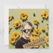 Woman Trailblazer Daisies Kitsch Greeting (Voorkant)