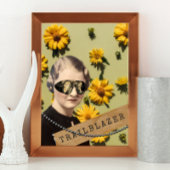  Woman Trailblazer Daisies Kitsch Poster