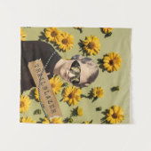  Woman Trailblazer Daisies Kitsch Wandkleed (Voorkant (horizontaal))