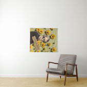  Woman Trailblazer Daisies Kitsch Wandkleed (In Situ (horizontaal))