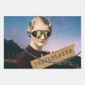 Woman Trailblazer Kitsch Veranderde Kunst Inpakpapier Vel (Voorkant)