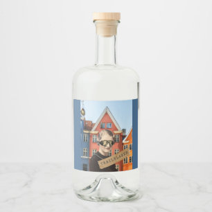  Woman Trailblazer Kitsch Veranderde Kunst Likeurfles Etiket