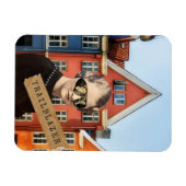 Woman Trailblazer Kitsch Veranderde Kunst Magneet (Horizontaal)