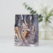 Woman Under Waterfall Bathing Goddess Briefkaart (Staand voorkant)