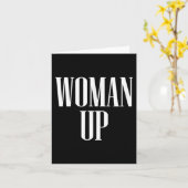 Woman Up - Female Emwerment &amp; Motivation  Kaart (Gele Bloem)