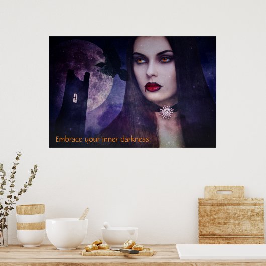 Woman Vampire Poster (Keuken)