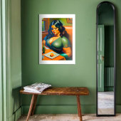 Woman waiting B Perfect Poster