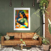 Woman waiting B Perfect Poster