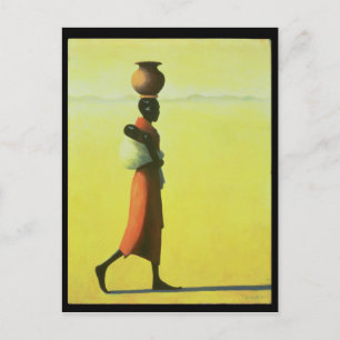 Woman Walking 1990 Briefkaart