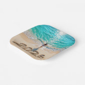 Woman Walking On a 2026 Beach Papieren Bordje (Gebogen)