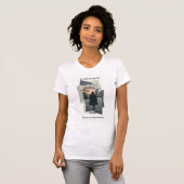 Woman Walking With Moon Collage Art T-shirt (Voorkant volledig)