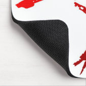 Woman Warrior Symbol Mousepad Muismat (Hoek)