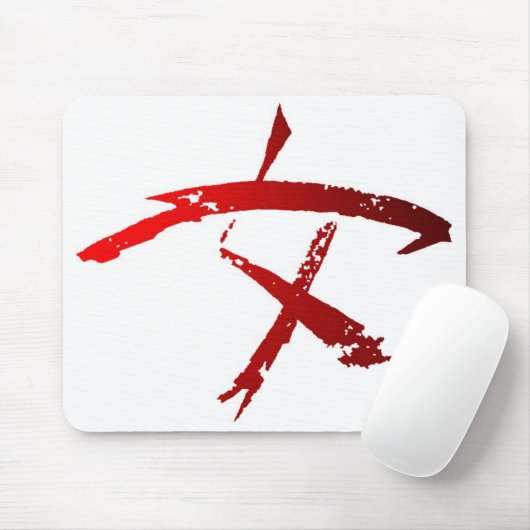 Woman Warrior Symbol Mousepad Muismat (Met muis)