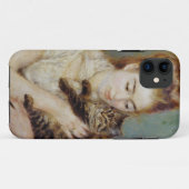 <Woman with a Cat>van Pierre-Auguste Renoir Case-Mate iPhone Case (Achterkant (horizontaal))