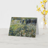 Woman with a Parasol in a Garden by Auguste Renoir Kaart (Gele Bloem)