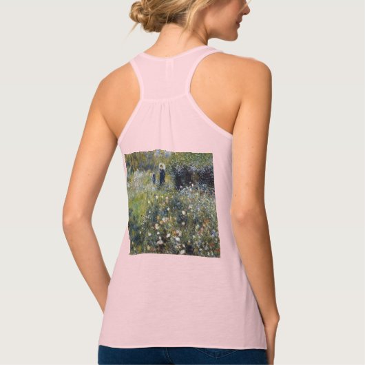 Woman with a Parasol in a Garden by Auguste Renoir Tanktop (Achterkant)