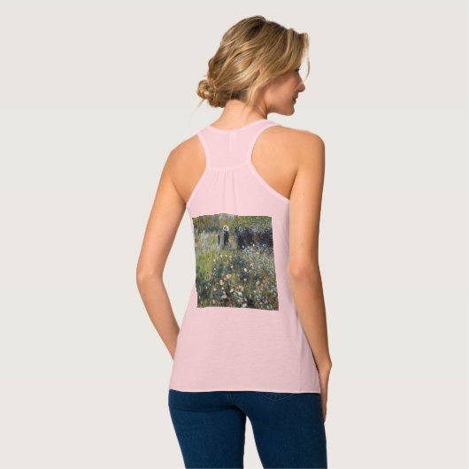 Woman with a Parasol in a Garden by Auguste Renoir Tanktop (Volledige Achterkant)