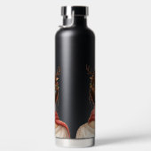 WOMAN WITH COLORFUL CHRISTMAS LIGHTS IN HER HAIR WATERFLES (Rechts)