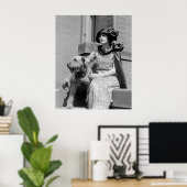 Woman with Dog, 1920s Poster (Thuiskantoor)