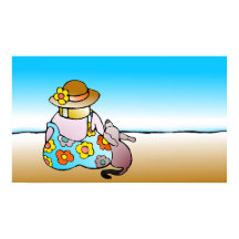 Woman with dog by the sea - Frau mit Hund am Meer