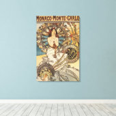 Woman with Feathers - PLM Railway Travel Poster Canvas Afdruk (Insitu (Houten vloer))