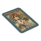 Woman with Feathers - PLM Railway Travel Poster Magneet (Rechterzijde)