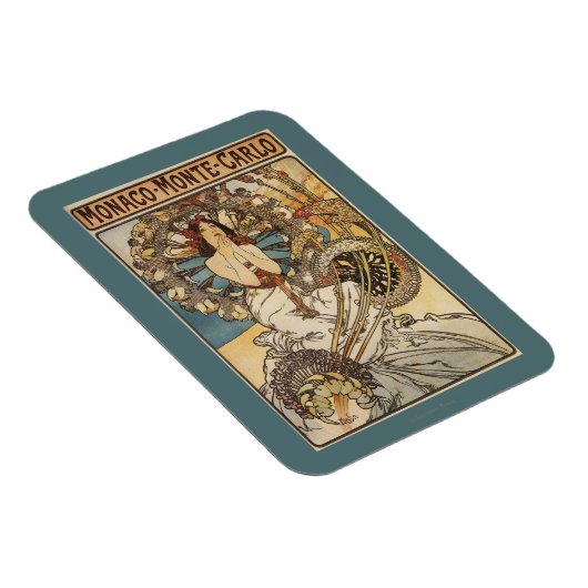 Woman with Feathers - PLM Railway Travel Poster Magneet (Rechterzijde)