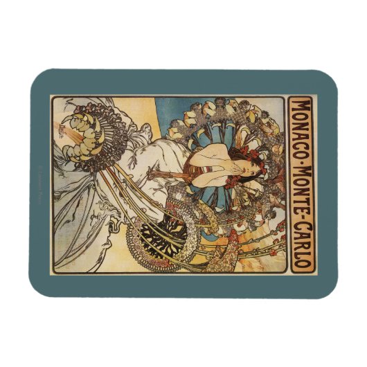 Woman with Feathers - PLM Railway Travel Poster Magneet (Horizontaal)