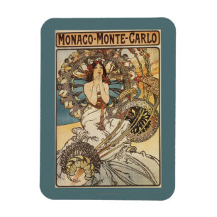 Woman with Feathers - PLM Railway Travel Poster Magneet