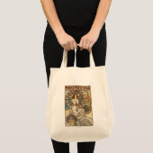 Woman with Feathers - PLM Railway Travel Poster Tote Bag (Voorkant (product))