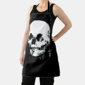 Woman with Halloween Skull Reflection In Mirror Schort (Insitu)