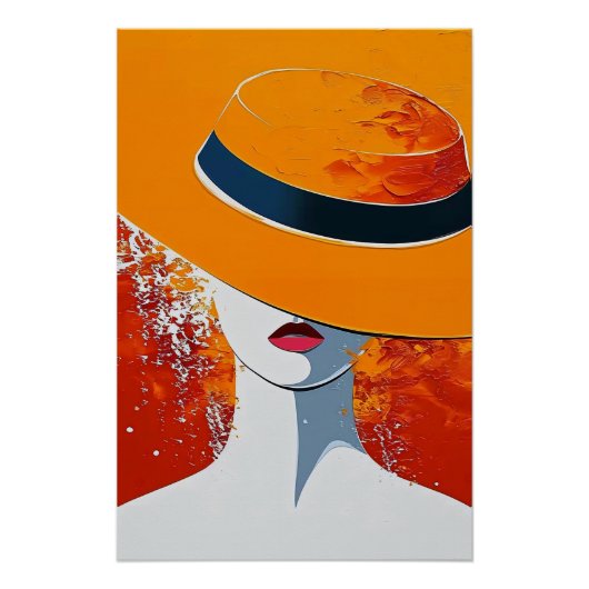 Woman with Hat Perfect Poster (Voorkant)