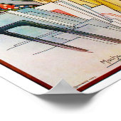 Woman with Poppy, Mucha Poster (Hoek)