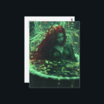 Woman with Red Hair in a Tub Fantasy Briefkaart<br><div class="desc">A beautiful woman with red hair in a vintage tub fantasy AI generated art</div>