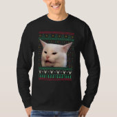 Woman Yelling at a Cat Ugly X mas Sweaters  Meme D (Voorkant)