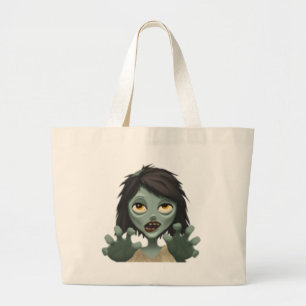 Woman Zombie - Emoji Grote Tote Bag