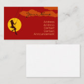 Woman zwemmen visitekaartje (Voorkant / Achterkant)