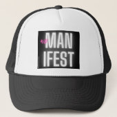 WOmanifest Zwart Trucker Pet (Voorkant)