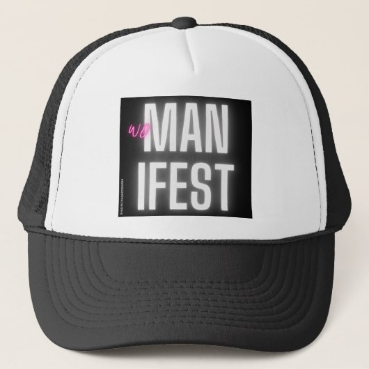 WOmanifest Zwart Trucker Pet (Voorkant)