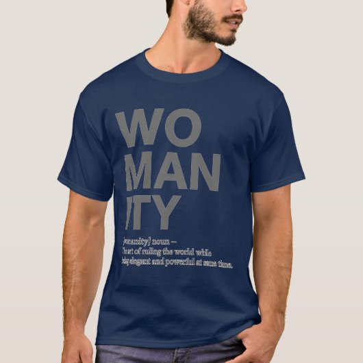 WOMANITY retro T-shirt (Voorkant)