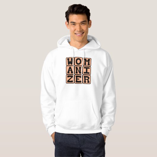 Womanizer, mannetjesChauvinist Hoodie (Voorkant volledig)