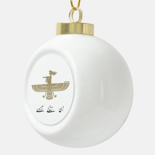 WomanLifeFreedom keramische kerstversiering Keramische Bal Ornament (Rechts)